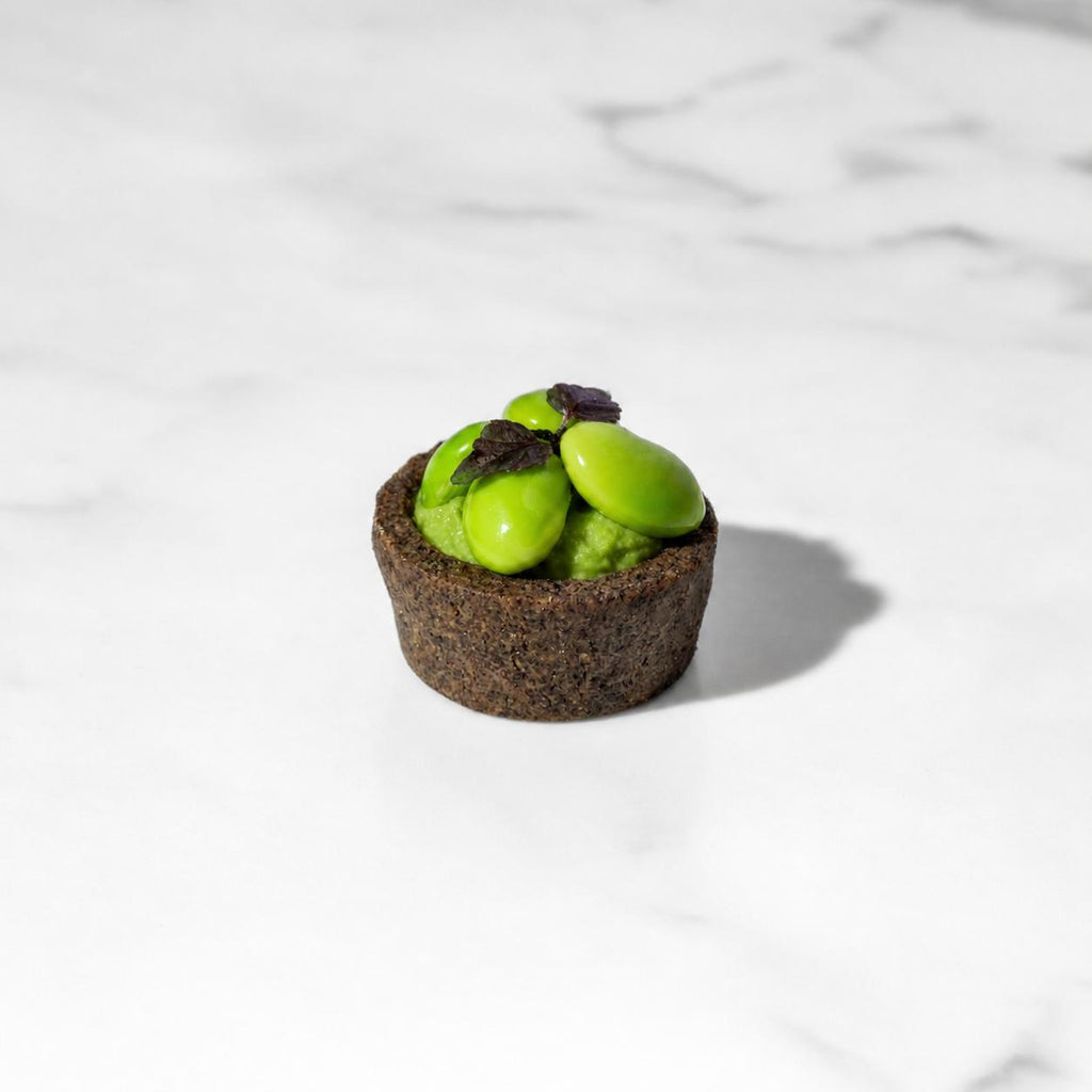 Edamame Hummus Buckwheat Tart
