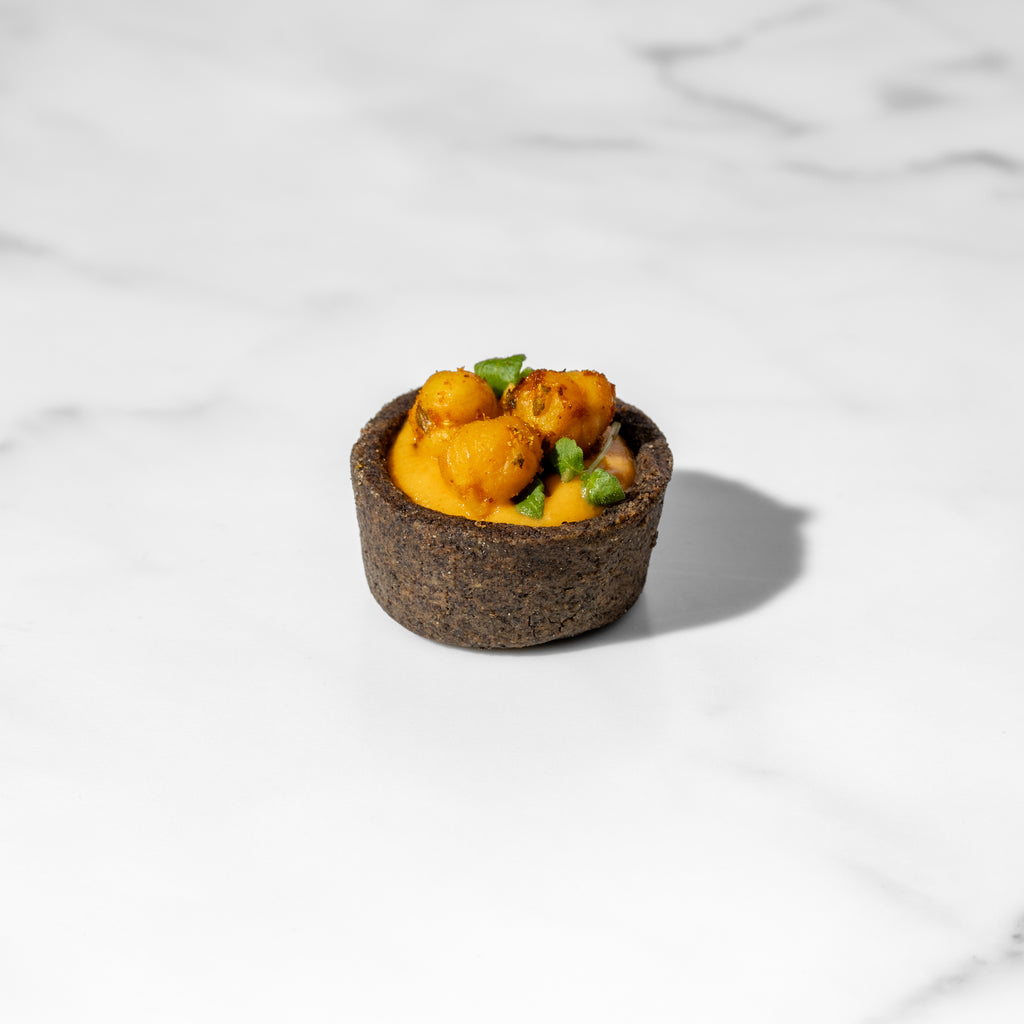 Sweet Potato & Crispy Chickpeas Buckwheat Tart