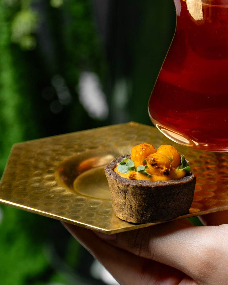 Sweet Potato & Crispy Chickpeas Buckwheat Tart