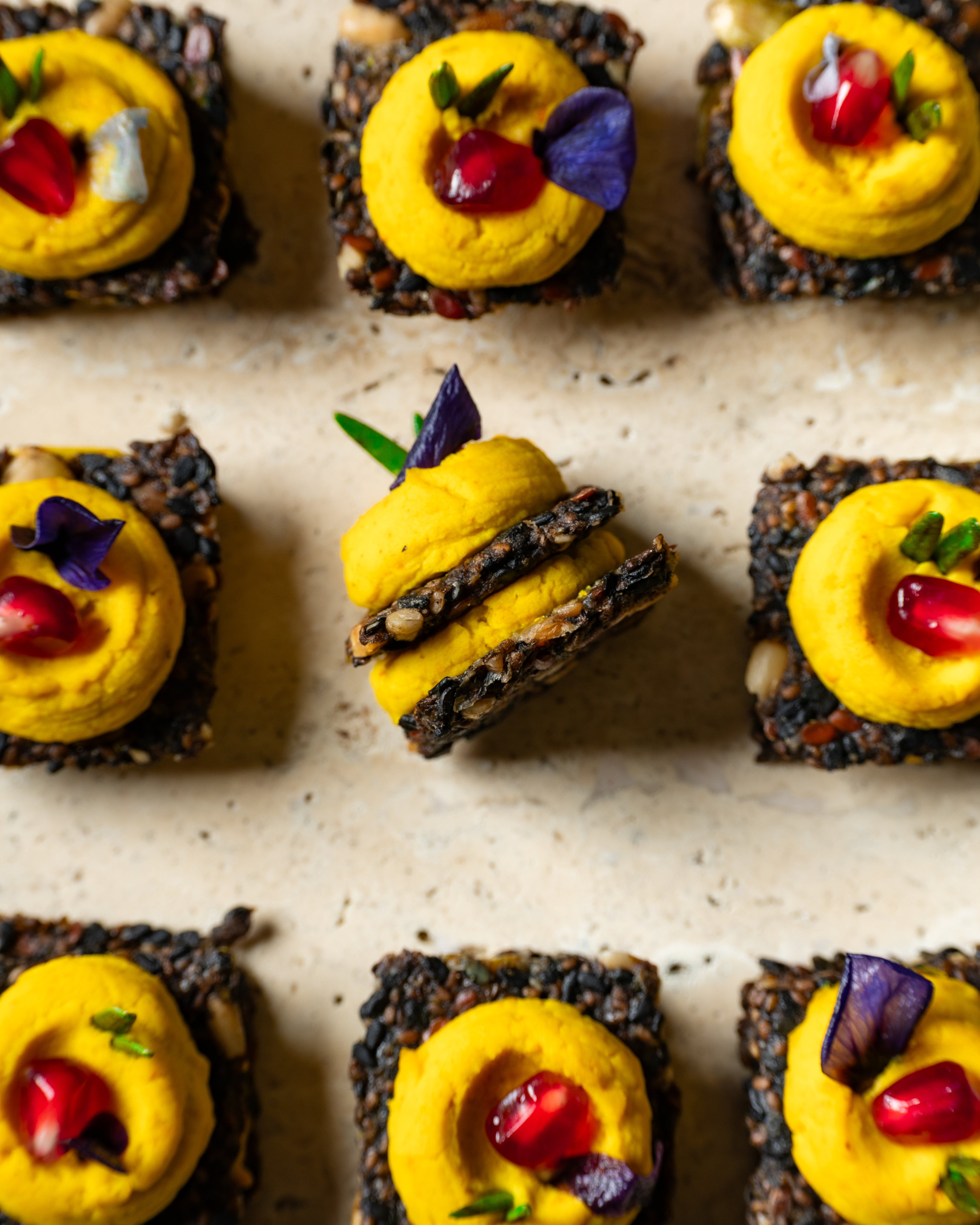 Golden Hummus Crackers